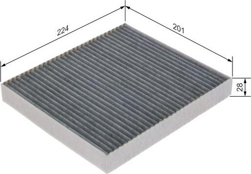 BOSCH 1 987 435 602 - Filter, kupéventilation xdelar.se