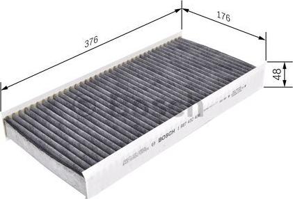 BOSCH 1 987 432 406 - Filter, kupéventilation xdelar.se