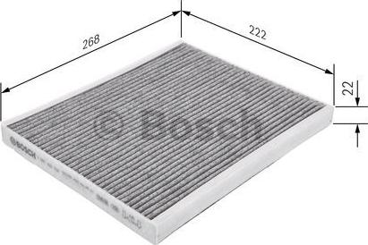 BOSCH 1 987 432 537 - Filter, kupéventilation xdelar.se