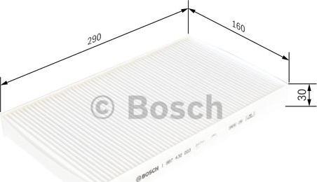 BOSCH 1 987 432 003 - Filter, kupéventilation xdelar.se