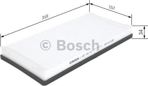 BOSCH 1 987 432 007 - Filter, kupéventilation xdelar.se