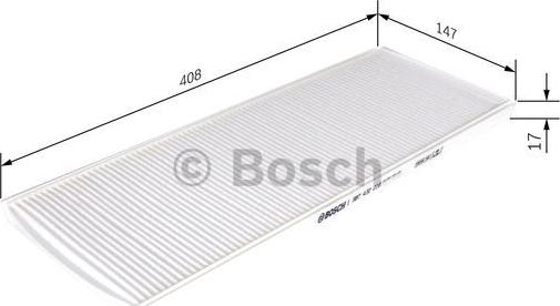 BOSCH 1 987 432 010 - Filter, kupéventilation xdelar.se