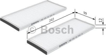 BOSCH 1 987 432 161 - Filter, kupéventilation xdelar.se