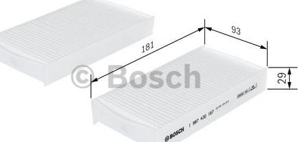 BOSCH 1 987 432 167 - Filter, kupéventilation xdelar.se