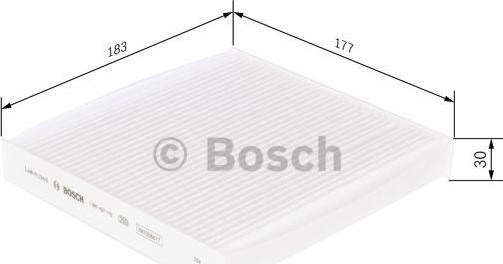 BOSCH 1 987 432 115 - Filter, kupéventilation xdelar.se