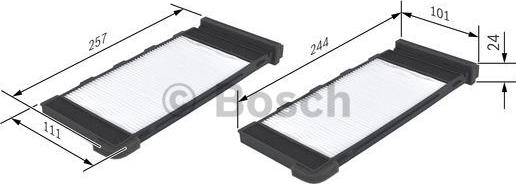 BOSCH 1 987 432 118 - Filter, kupéventilation xdelar.se