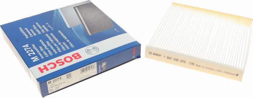 BOSCH 1 987 432 274 - Filter, kupéventilation xdelar.se