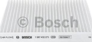 BOSCH 1 987 432 273 - Filter, kupéventilation xdelar.se