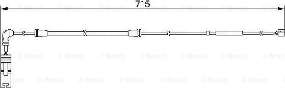 BOSCH 1 987 474 946 - Varningssensor, bromsbeläggslitage xdelar.se