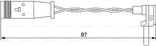 BOSCH 1 987 474 966 - Varningssensor, bromsbeläggslitage xdelar.se