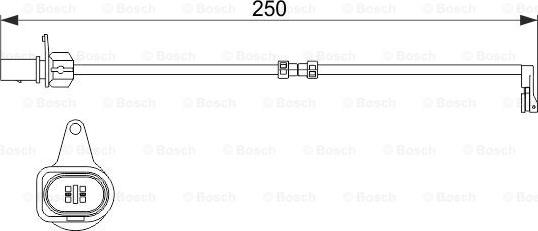 BOSCH 1 987 474 510 - Varningssensor, bromsbeläggslitage xdelar.se