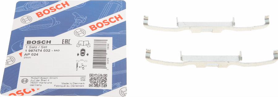 BOSCH 1 987 474 032 - Tillbehörssats, skivbromsbelägg xdelar.se