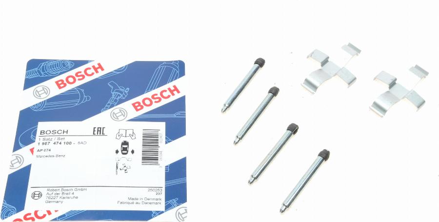 BOSCH 1 987 474 100 - Tillbehörssats, skivbromsbelägg xdelar.se