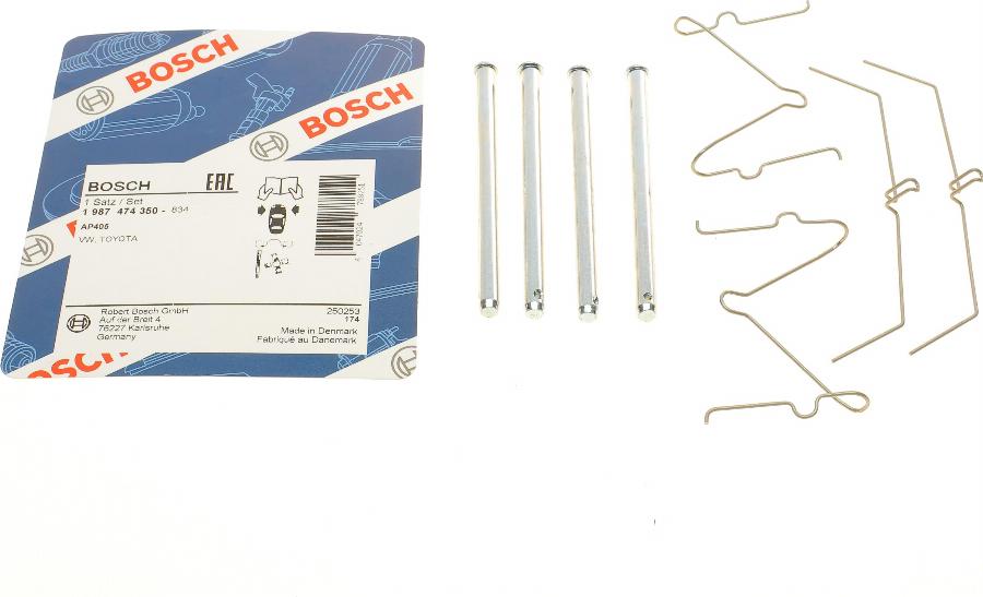 BOSCH 1 987 474 350 - Tillbehörssats, skivbromsbelägg xdelar.se