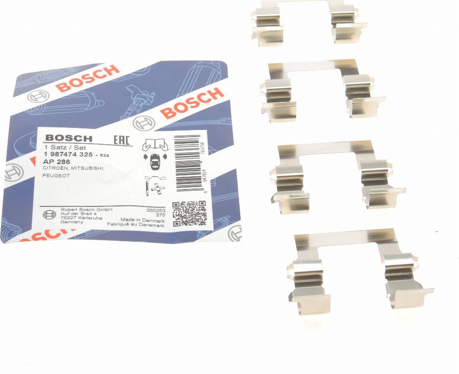 BOSCH 1 987 474 325 - Tillbehörssats, skivbromsbelägg xdelar.se