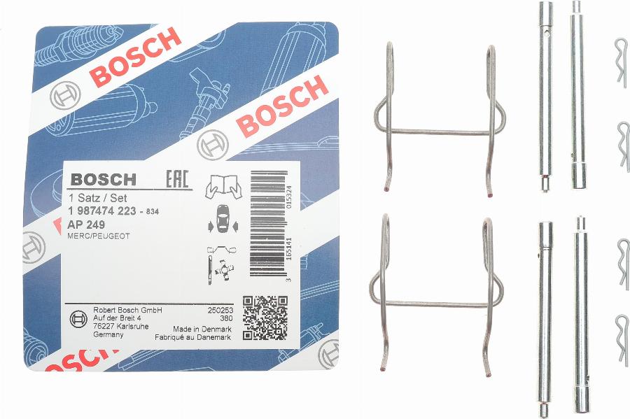 BOSCH 1 987 474 223 - Tillbehörssats, skivbromsbelägg xdelar.se