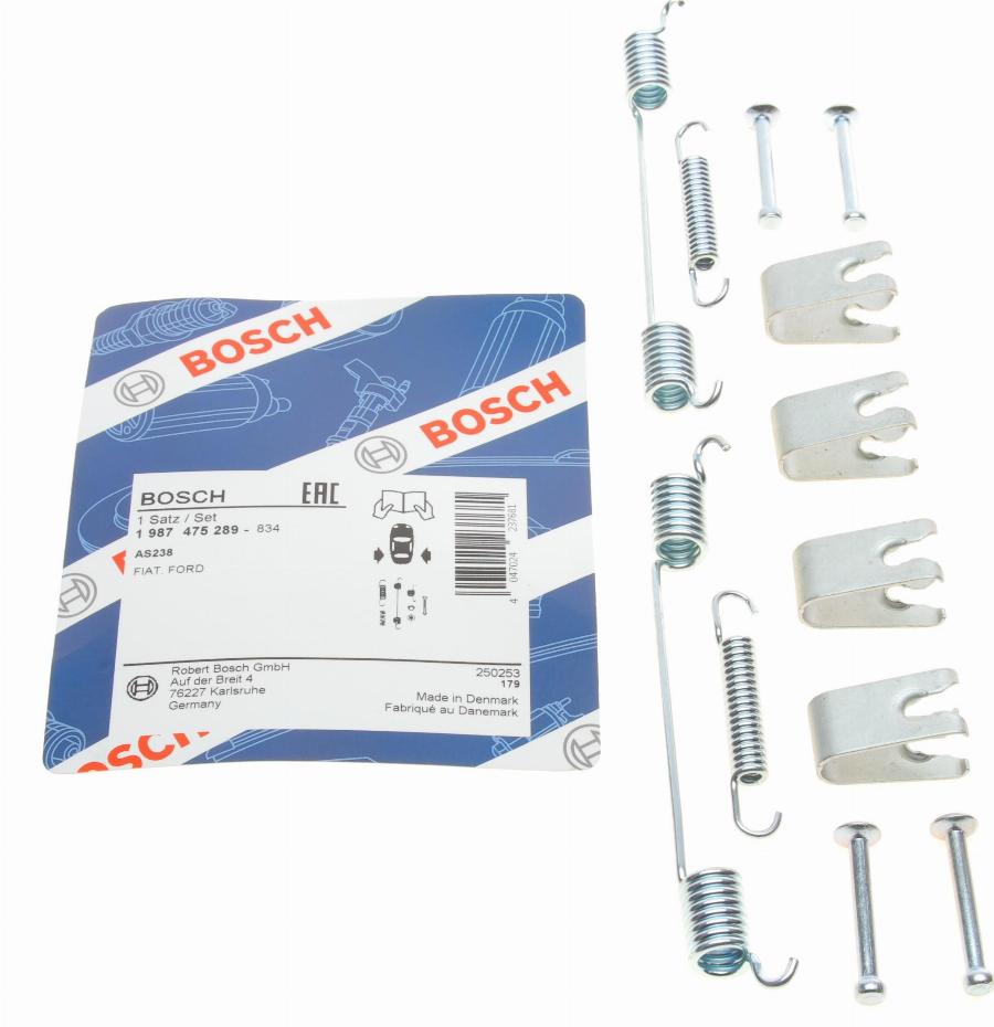 BOSCH 1 987 475 289 - Tillbehörssats, bromsbackar xdelar.se