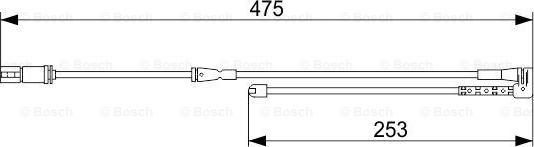 BOSCH 1 987 473 548 - Varningssensor, bromsbeläggslitage xdelar.se