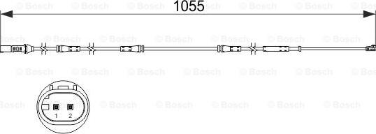 BOSCH 1 987 473 508 - Varningssensor, bromsbeläggslitage xdelar.se