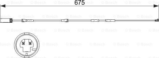 BOSCH 1 987 473 516 - Varningssensor, bromsbeläggslitage xdelar.se