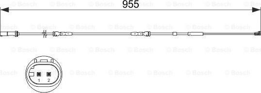 BOSCH 1 987 473 511 - Varningssensor, bromsbeläggslitage xdelar.se