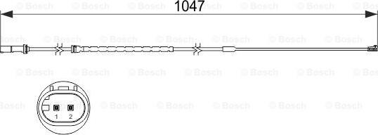 BOSCH 1 987 473 512 - Varningssensor, bromsbeläggslitage xdelar.se