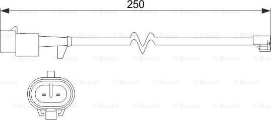 BOSCH 1 987 473 536 - Varningssensor, bromsbeläggslitage xdelar.se