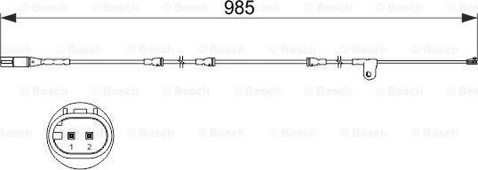 BOSCH 1 987 473 520 - Varningssensor, bromsbeläggslitage xdelar.se