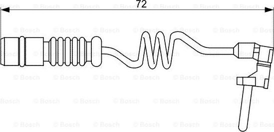 BOSCH 1 987 473 057 - Varningssensor, bromsbeläggslitage xdelar.se