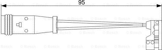 BOSCH 1 987 473 006 - Varningssensor, bromsbeläggslitage xdelar.se