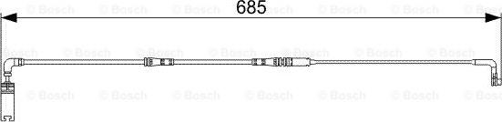 BOSCH 1 987 473 003 - Varningssensor, bromsbeläggslitage xdelar.se