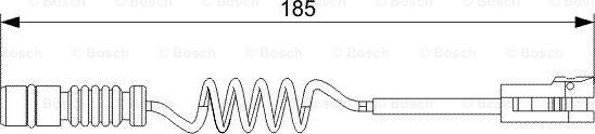 BOSCH 1 987 473 007 - Varningssensor, bromsbeläggslitage xdelar.se