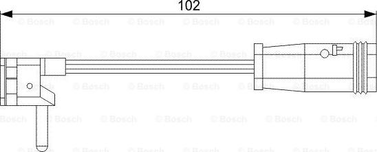 BOSCH 1 987 473 019 - Varningssensor, bromsbeläggslitage xdelar.se