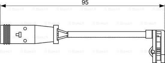 BOSCH 1 987 473 036 - Varningssensor, bromsbeläggslitage xdelar.se