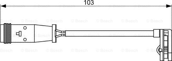 BOSCH 1 987 473 037 - Varningssensor, bromsbeläggslitage xdelar.se