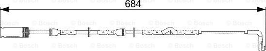 BOSCH 1 987 473 020 - Varningssensor, bromsbeläggslitage xdelar.se