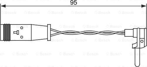 BOSCH 1 987 473 070 - Varningssensor, bromsbeläggslitage xdelar.se