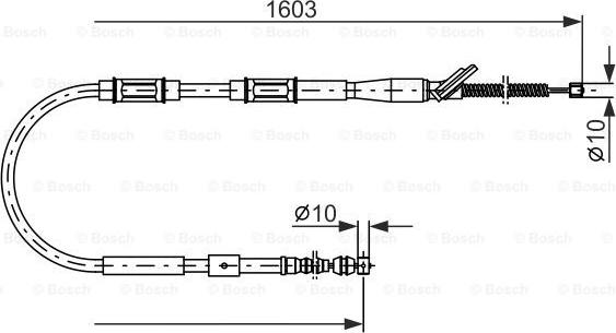 BOSCH 1 987 477 409 - Vajer, parkeringsbroms xdelar.se