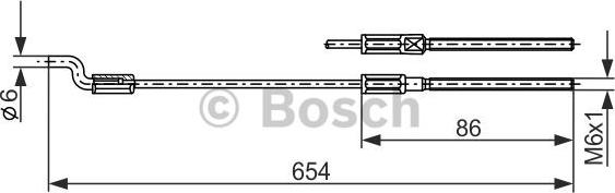 BOSCH 1 987 477 833 - Vajer, parkeringsbroms xdelar.se