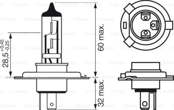 BOSCH 1 987 301 001 - Glödlampa, fjärrstrålkastare xdelar.se