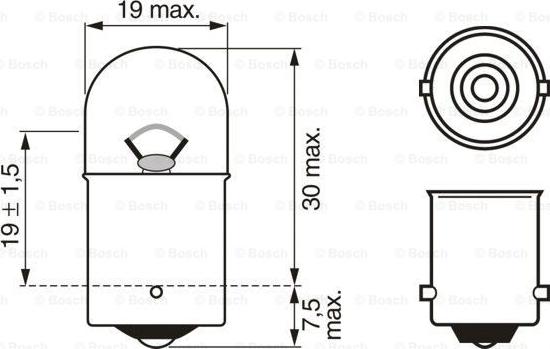 BOSCH 1 987 301 022 - Glödlampa, blinker xdelar.se