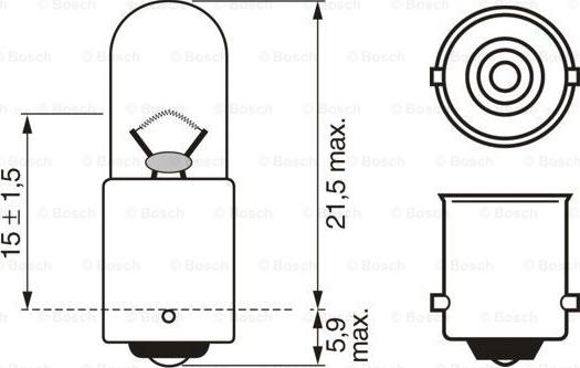 BOSCH 1 987 302 207 - Glödlampa, blinker xdelar.se