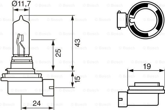 BOSCH 1 987 302 082 - Glödlampa, fjärrstrålkastare xdelar.se