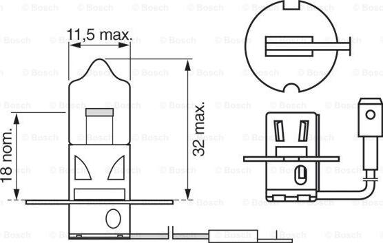 BOSCH 1 987 302 031 - Glödlampa, fjärrstrålkastare xdelar.se