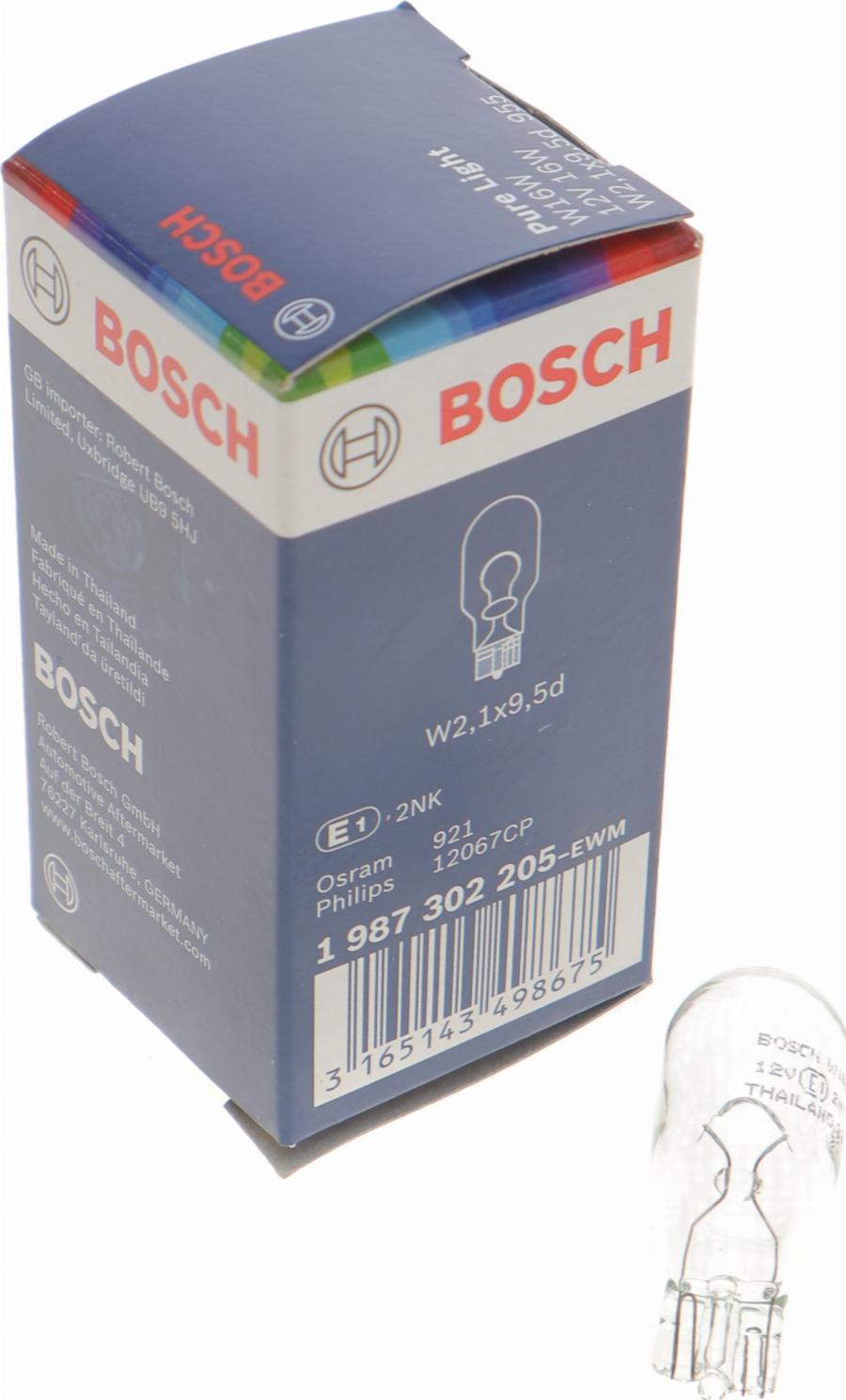 BOSCH 1 987 302 205 - Glödlampa, blinker xdelar.se