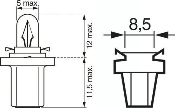 BOSCH 1 987 302 219 - Glödlampa xdelar.se