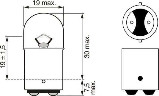 BOSCH 1 987 302 237 - Glödlampa, blinker xdelar.se