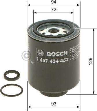 BOSCH 1 457 434 453 - Bränslefilter xdelar.se