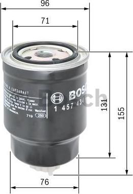 BOSCH 1 457 434 439 - Bränslefilter xdelar.se