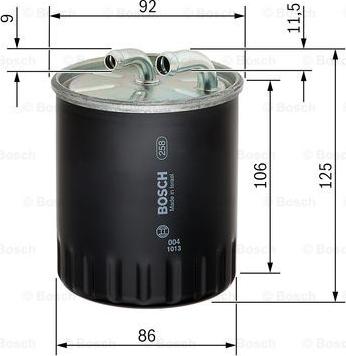 BOSCH 1 457 434 437 - Bränslefilter xdelar.se